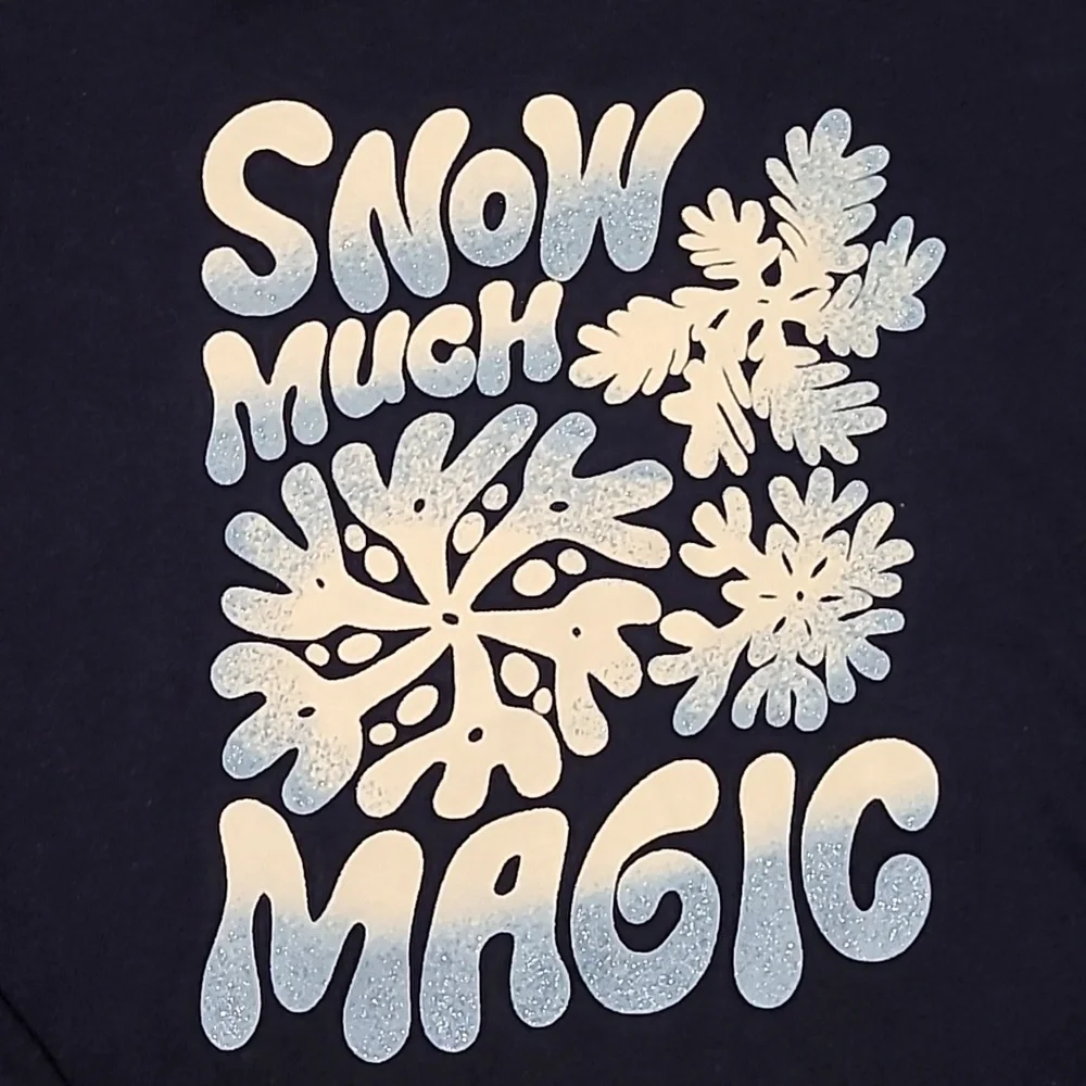 Old Navy SNOW MUCH MAGIC Shirt  - Girls Large